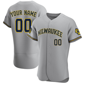 Custom Brewers Two-Button Jersey - Brewers-MAI383