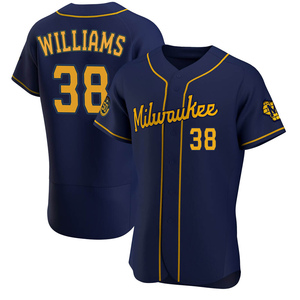 Milwaukee Brewers #38 Devin Williams Mlb Golden Brandedition Black Jersey  Gift For Brewers Fans - Bluefink