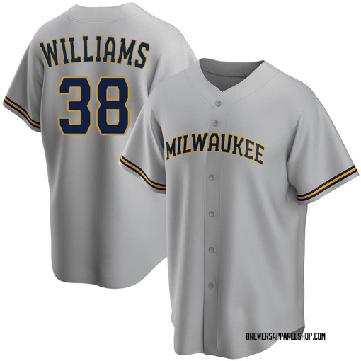 Youth Milwaukee Brewers Devin Williams Replica White Home Jersey