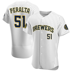 Freddy Peralta Milwaukee Brewers Road Gray Baseball Player Jersey —  Ecustomily