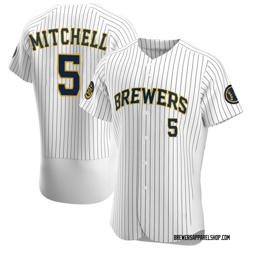 Men's Milwaukee Brewers Garrett Mitchell Authentic Gray Road Jersey