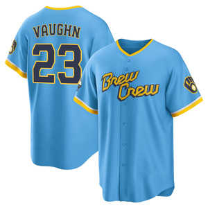 Greg Vaughn Jersey  Milwaukee Brewers Greg Vaughn Jerseys