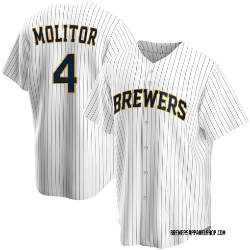 Milwaukee Brewers Paul Molitor Home Throwback Jersey