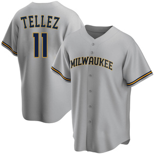 Milwaukee Brewers Rowdy Tellez Navy Alternate Replica Jersey
