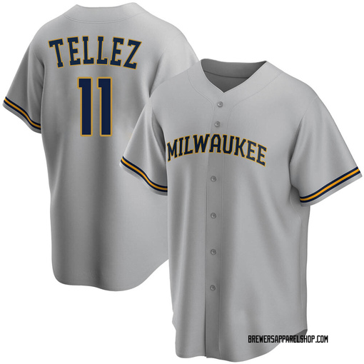 Milwaukee Brewers Rowdy Tellez Gray Road Replica Jersey