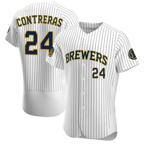 Men's Victor Caratini San Diego Padres Replica White Home Cooperstown  Collection Jersey