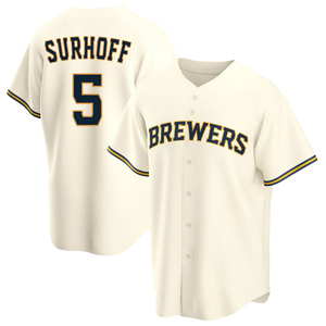 BJ Surhoff 1994 Milwaukee Brewers 25th Anniversary Authentic Rd Jersey Size  52