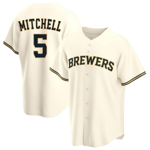 Men's Milwaukee Brewers Garrett Mitchell Authentic Gray Road Jersey