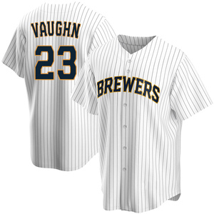 Youth Milwaukee Brewers Greg Vaughn Replica Gray Road Jersey