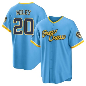 Wade Miley 2019 Game-Used Navy Rainbow Jersey